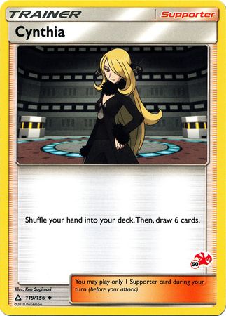 Cynthia (119/156) (Charizard Stamp #50) [Battle Academy 2020] | Card Merchant Takapuna