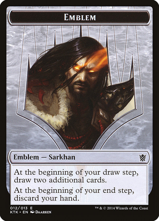 Sarkhan, the Dragonspeaker Emblem [Khans of Tarkir Tokens] | Card Merchant Takapuna