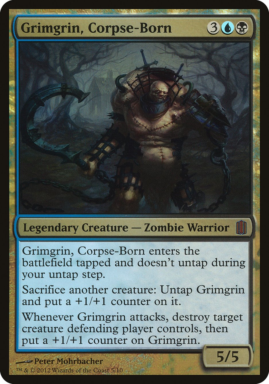 Grimgrin, Corpse-Born (Oversized) [Commander's Arsenal Oversized] | Card Merchant Takapuna