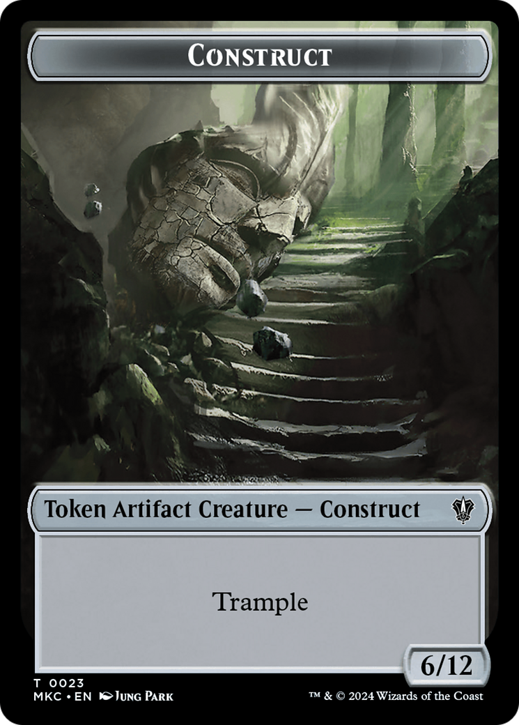 Construct // Soldier Double-Sided Token [Murders at Karlov Manor Commander Tokens] | Card Merchant Takapuna