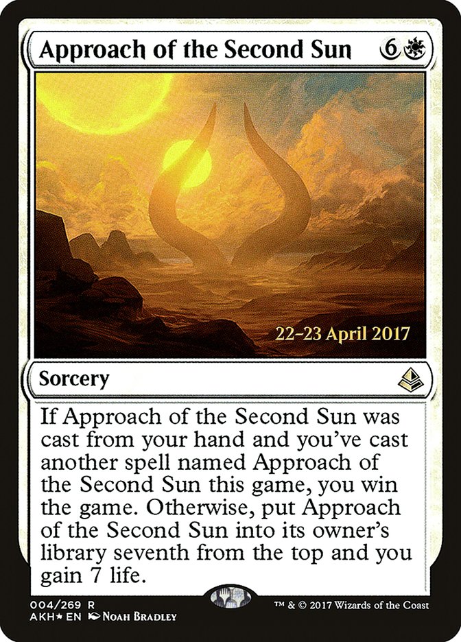 Approach of the Second Sun [Amonkhet Prerelease Promos] | Card Merchant Takapuna