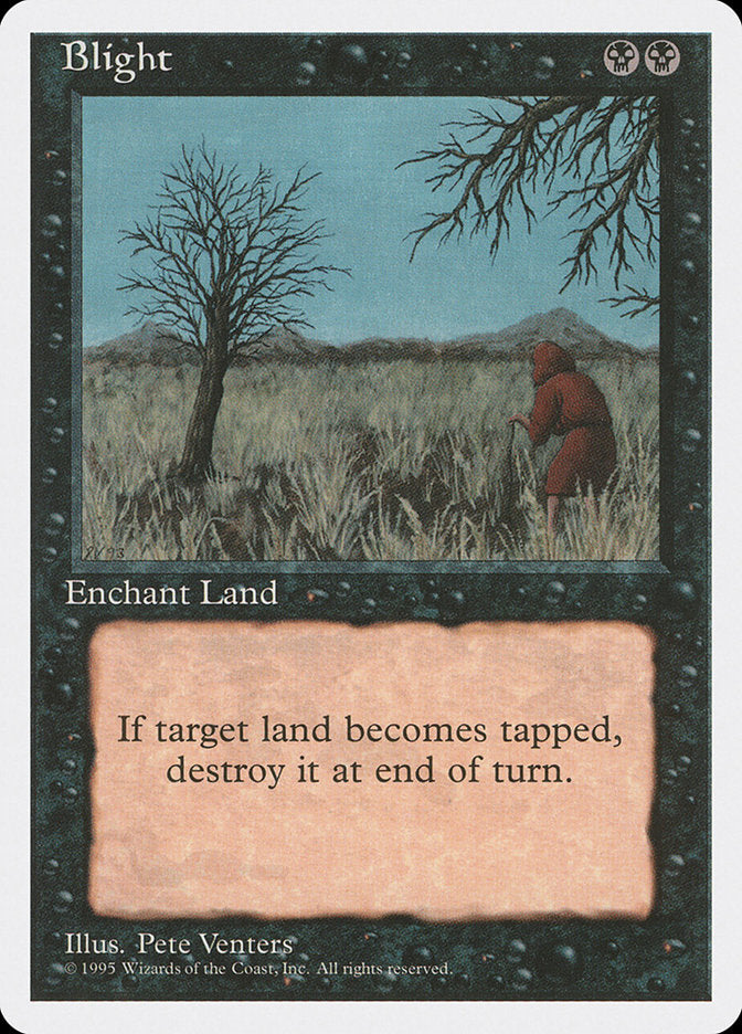 Blight [Fourth Edition] | Card Merchant Takapuna