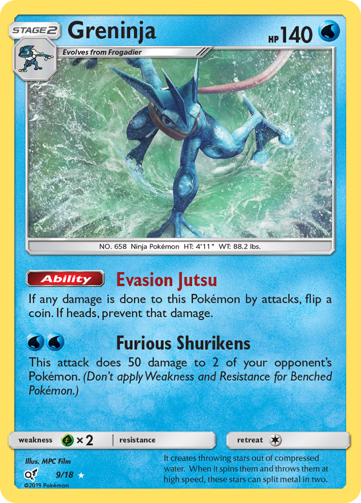 Greninja (9/18) [Sun & Moon: Detective Pikachu] | Card Merchant Takapuna