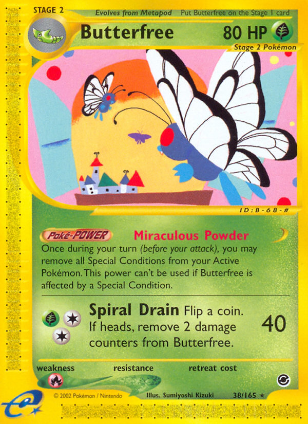 Butterfree (38/165) [Expedition: Base Set] | Card Merchant Takapuna