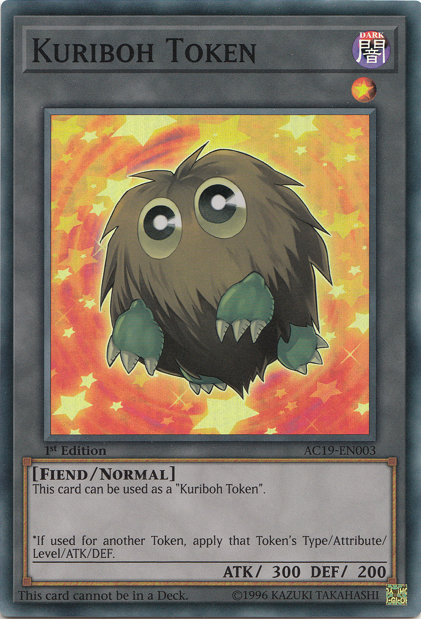 Kuriboh Token [AC19-EN003] Super Rare | Card Merchant Takapuna