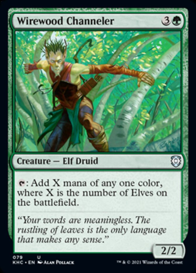 Wirewood Channeler [Kaldheim Commander] | Card Merchant Takapuna