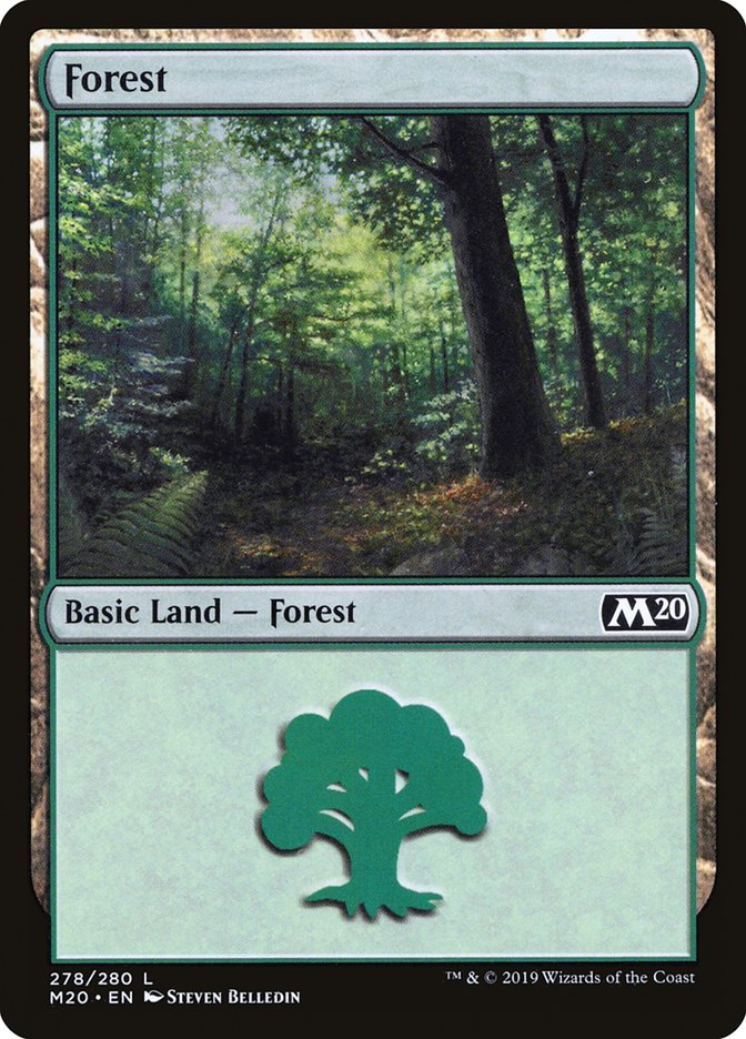 Forest (278) [Core Set 2020] | Card Merchant Takapuna