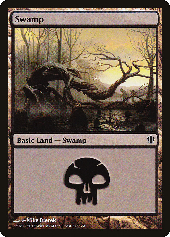 Swamp (345) [Commander 2013] | Card Merchant Takapuna