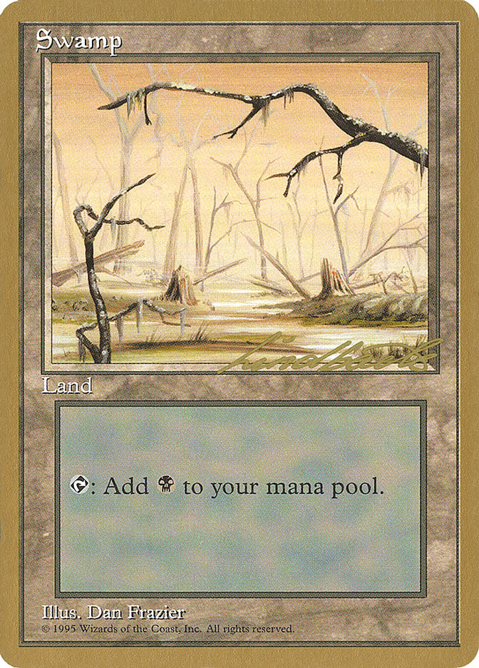 Swamp (ll370) (Leon Lindback) [Pro Tour Collector Set] | Card Merchant Takapuna