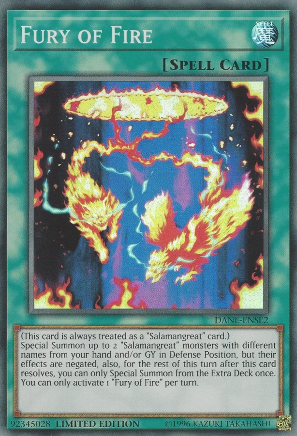 Fury of Fire [DANE-ENSE2] Super Rare | Card Merchant Takapuna