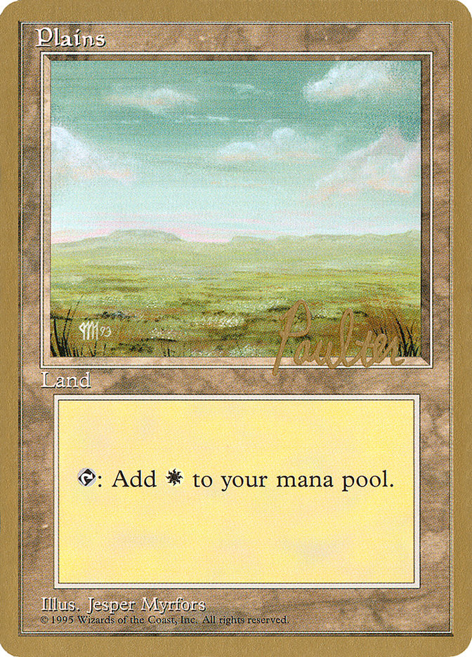 Plains (pp364) (Preston Poulter) [Pro Tour Collector Set] | Card Merchant Takapuna