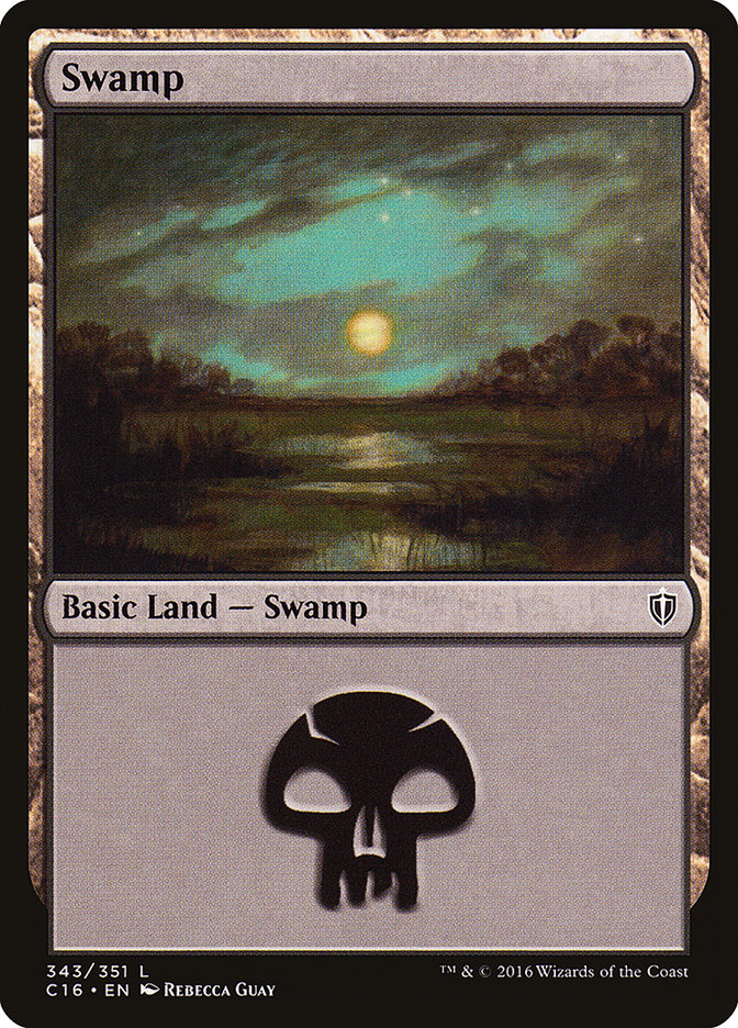 Swamp (343) [Commander 2016] | Card Merchant Takapuna