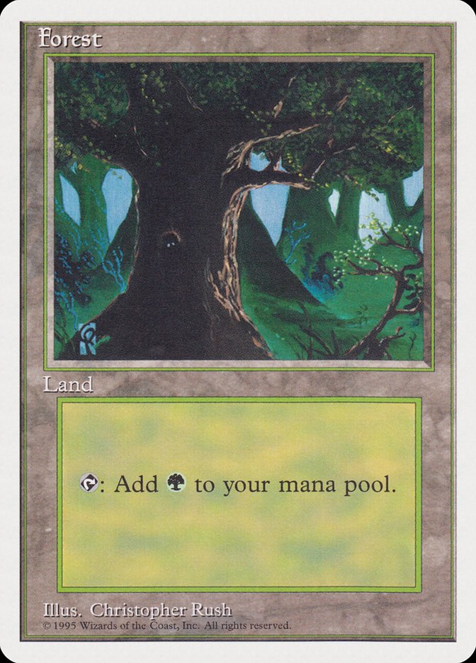 Forest (Creature in Tree Hole) [Rivals Quick Start Set] | Card Merchant Takapuna