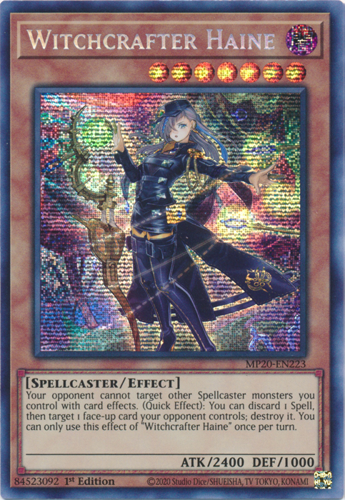 Witchcrafter Haine [MP20-EN223] Prismatic Secret Rare | Card Merchant Takapuna