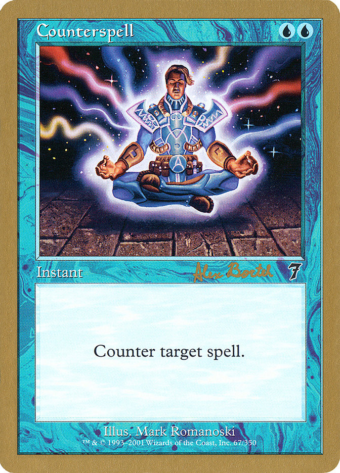 Counterspell (Alex Borteh) (7ED) [World Championship Decks 2001] | Card Merchant Takapuna