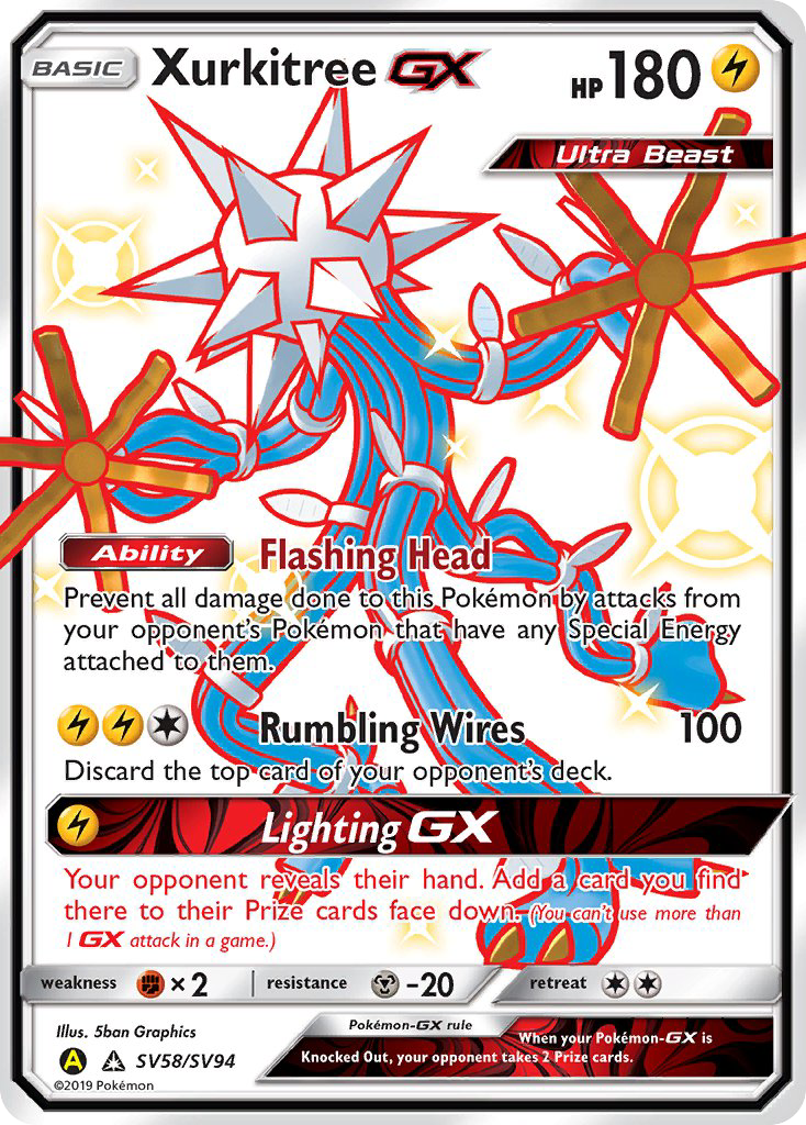 Xurkitree GX (SV58/SV94) [Sun & Moon: Hidden Fates - Shiny Vault] | Card Merchant Takapuna