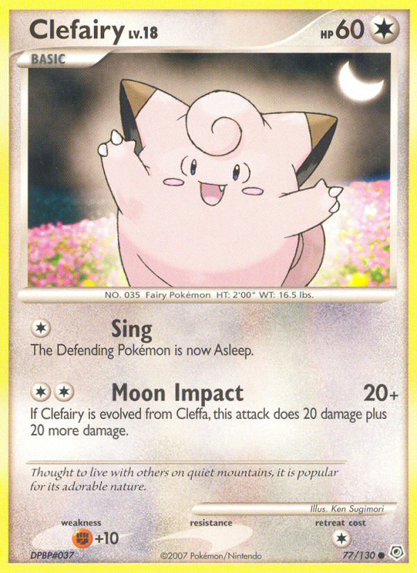 Clefairy (77/130) [Diamond & Pearl: Base Set] | Card Merchant Takapuna