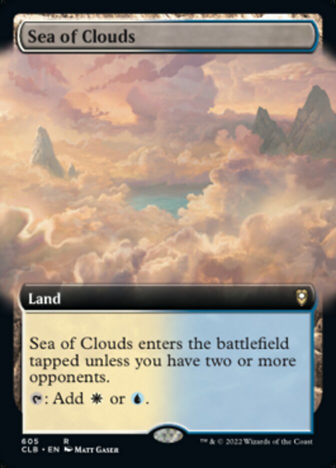 Sea of Clouds (Extended Art) [Commander Legends: Battle for Baldur's Gate] | Card Merchant Takapuna