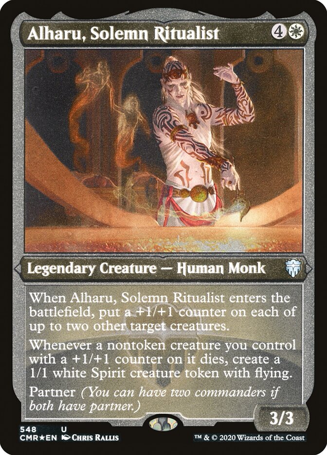 Alharu, Solemn Ritualist (Etched) [Commander Legends] | Card Merchant Takapuna