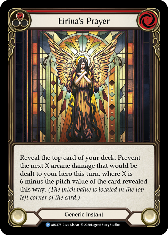 Eirina's Prayer (Red) [U-ARC173] (Arcane Rising Unlimited)  Unlimited Normal | Card Merchant Takapuna