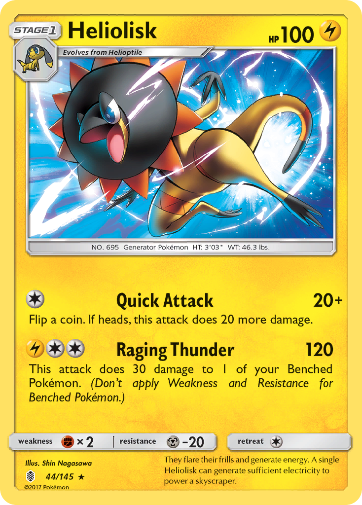 Heliolisk (44/145) [Sun & Moon: Guardians Rising] | Card Merchant Takapuna