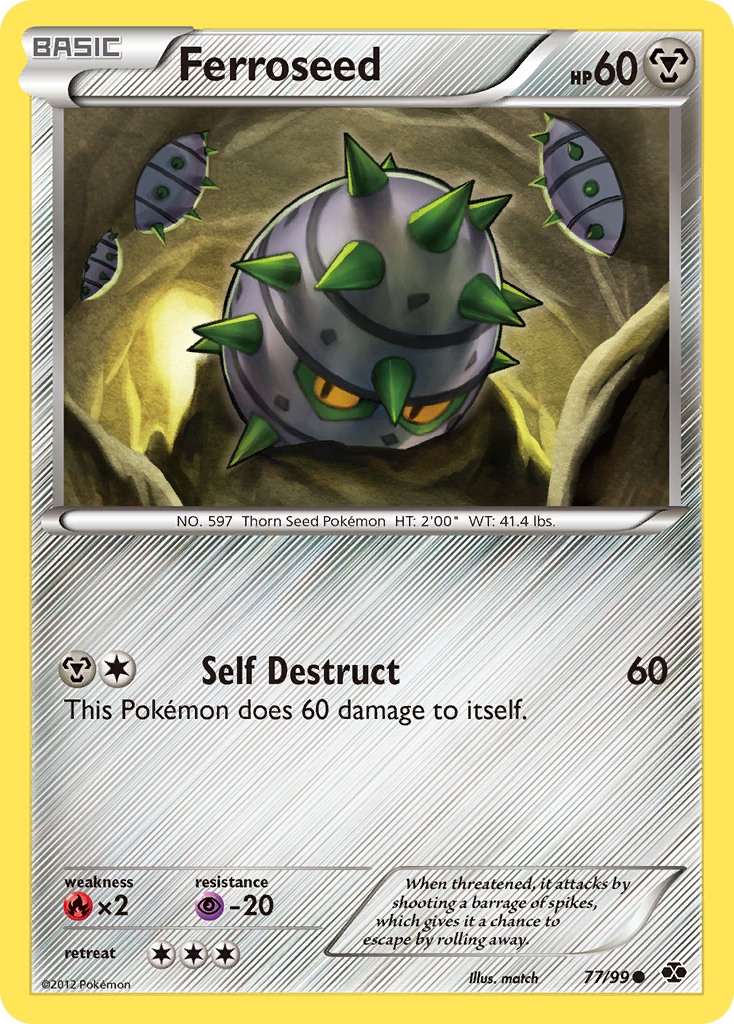 Ferroseed (77/99) [Black & White: Next Destinies] | Card Merchant Takapuna