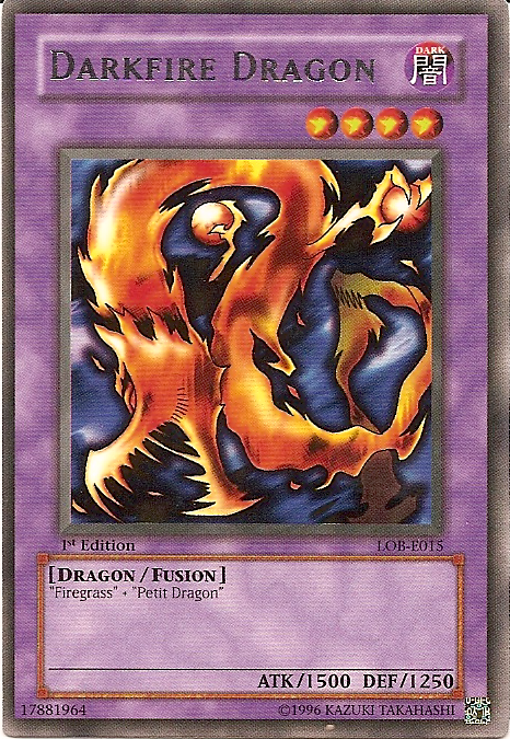 Darkfire Dragon [LOB-E015] Rare | Card Merchant Takapuna