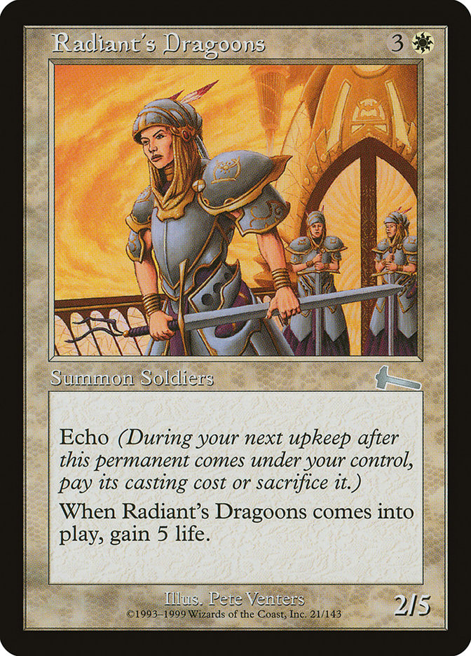 Radiant's Dragoons [Urza's Legacy] | Card Merchant Takapuna