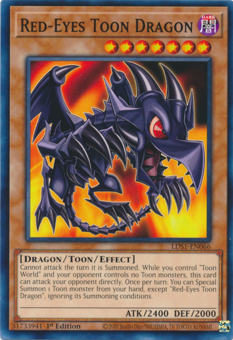 Red-Eyes Toon Dragon [LDS1-EN066] Common | Card Merchant Takapuna