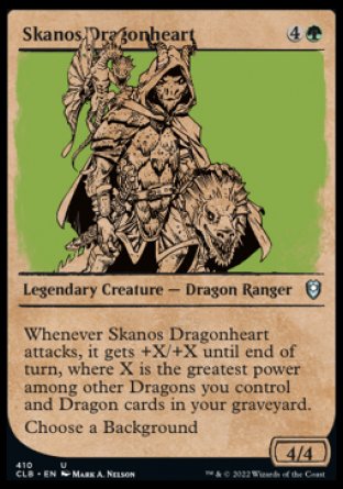 Skanos Dragonheart (Showcase) [Commander Legends: Battle for Baldur's Gate] | Card Merchant Takapuna