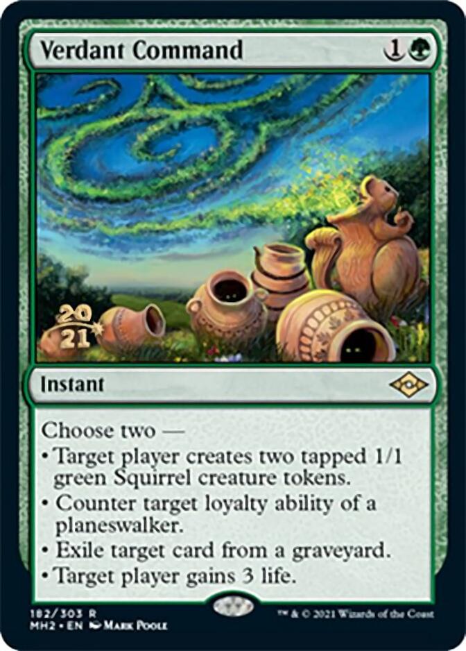 Verdant Command [Modern Horizons 2 Prerelease Promos] | Card Merchant Takapuna