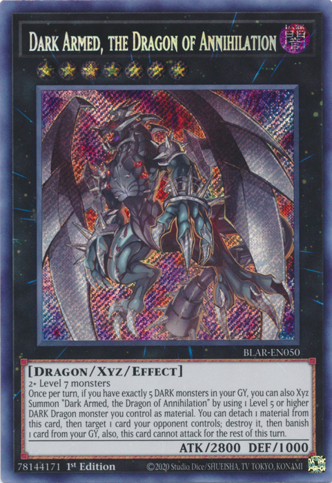 Dark Armed, the Dragon of Annihilation [BLAR-EN050] Secret Rare | Card Merchant Takapuna