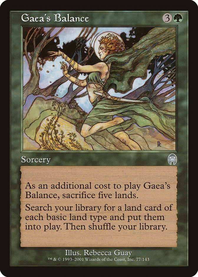 Gaea's Balance [Apocalypse] | Card Merchant Takapuna