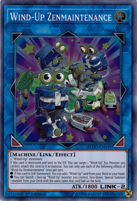 Wind-Up Zenmaintenance [FLOD-EN049] Super Rare | Card Merchant Takapuna