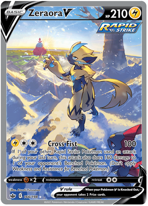 Zeraora V (166/198) [Sword & Shield: Chilling Reign] | Card Merchant Takapuna