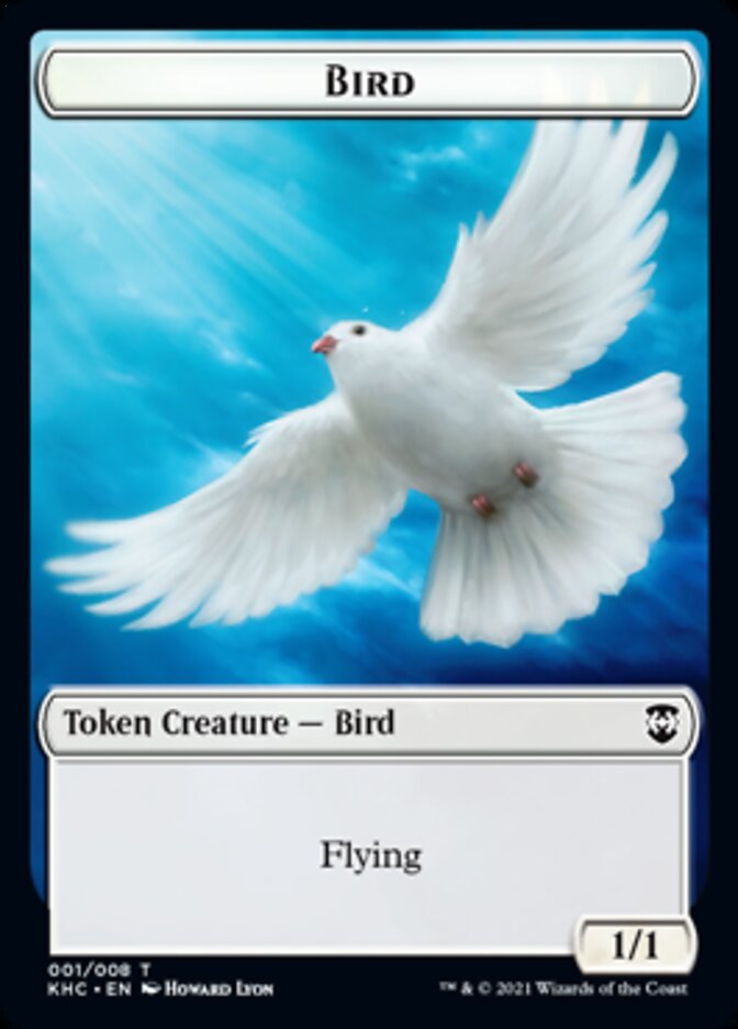 Bird Token [Kaldheim Commander Tokens] | Card Merchant Takapuna