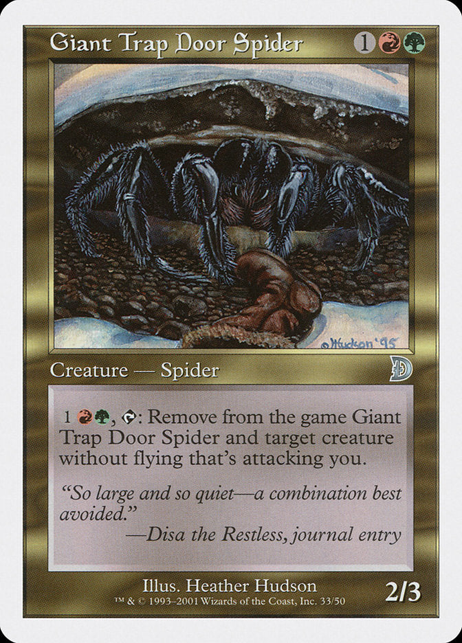 Giant Trap Door Spider [Deckmasters] | Card Merchant Takapuna