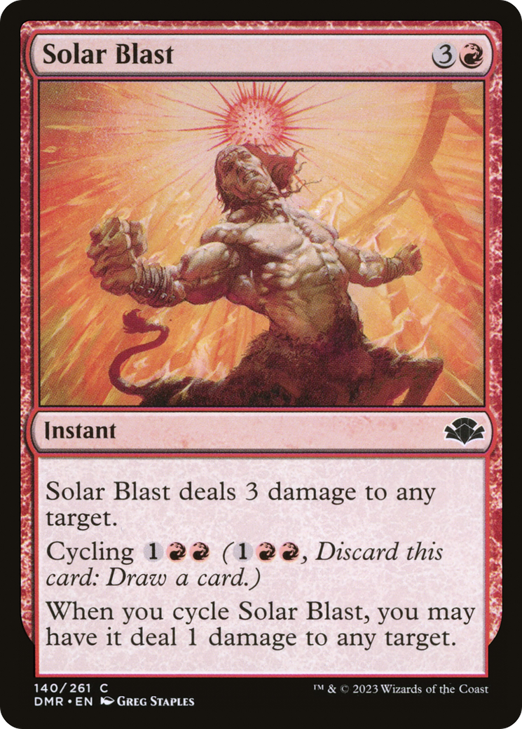 Solar Blast [Dominaria Remastered] | Card Merchant Takapuna