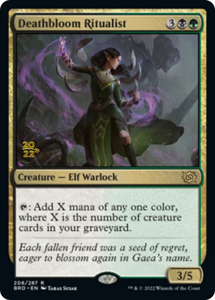 Deathbloom Ritualist [The Brothers' War Prerelease Promos] | Card Merchant Takapuna