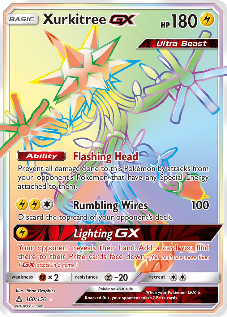 Xurkitree GX (160/156) [Sun & Moon: Ultra Prism] | Card Merchant Takapuna