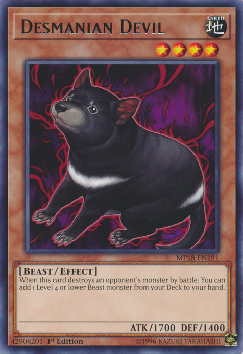 Desmanian Devil [MP18-EN191] Rare | Card Merchant Takapuna