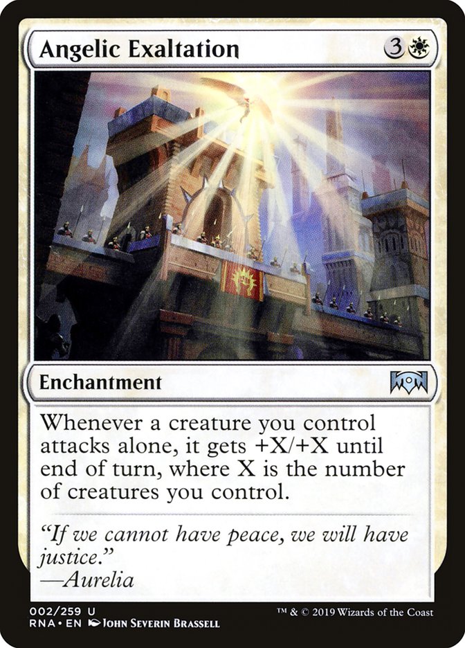 Angelic Exaltation [Ravnica Allegiance] | Card Merchant Takapuna