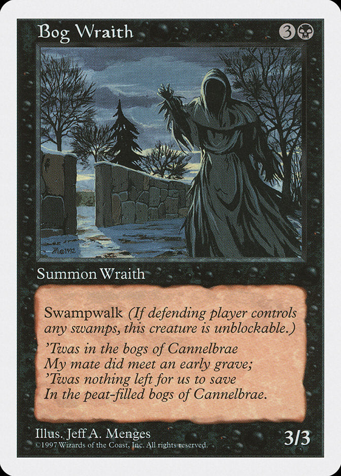 Bog Wraith [Fifth Edition] | Card Merchant Takapuna