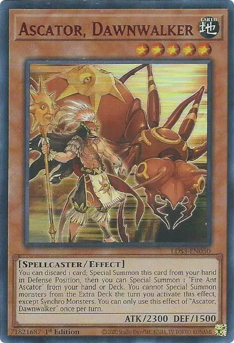 Ascator, Dawnwalker (Red) [LDS3-EN050] Ultra Rare | Card Merchant Takapuna