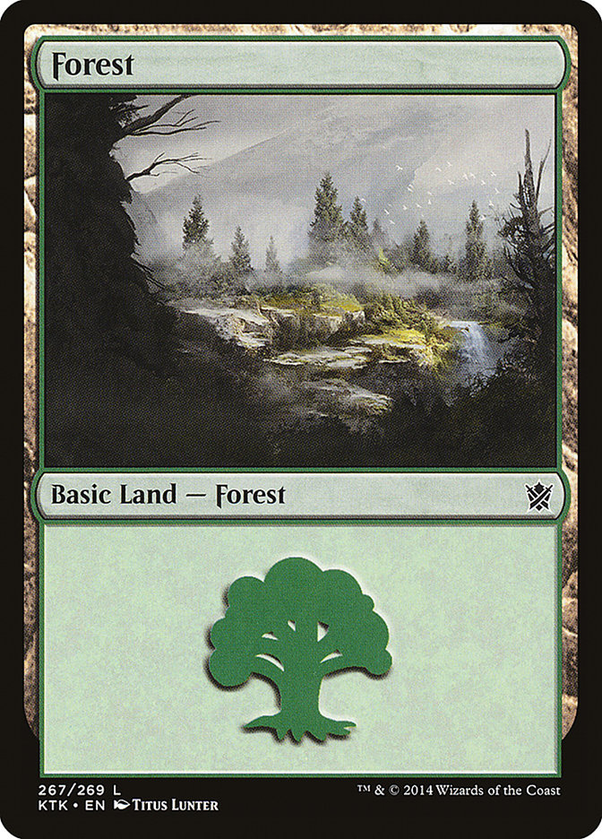 Forest (267) [Khans of Tarkir] | Card Merchant Takapuna