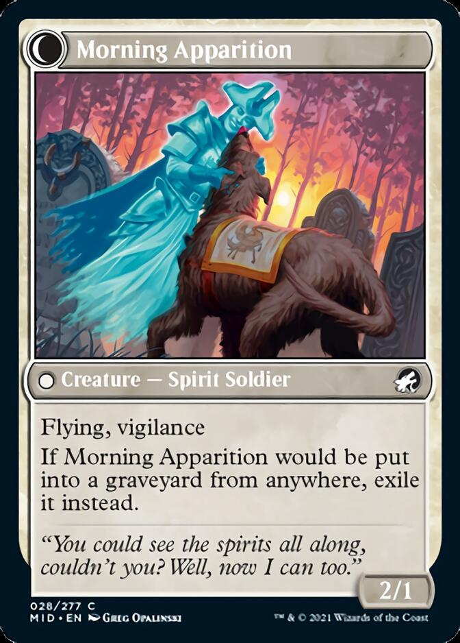 Mourning Patrol // Morning Apparition [Innistrad: Midnight Hunt] | Card Merchant Takapuna