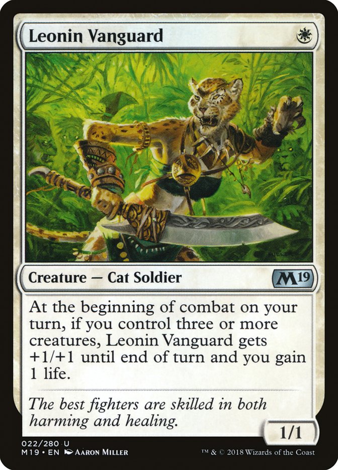 Leonin Vanguard [Core Set 2019] | Card Merchant Takapuna