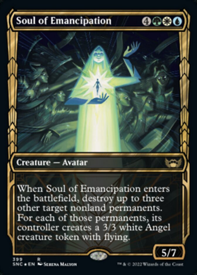 Soul of Emancipation (Showcase Golden Age Gilded Foil) [Streets of New Capenna] | Card Merchant Takapuna