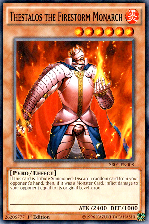 Thestalos the Firestorm Monarch [SR01-EN008] Common | Card Merchant Takapuna