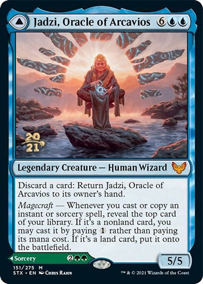 Jadzi, Oracle of Arcavios // Journey to the Oracle [Strixhaven: School of Mages Prerelease Promos] | Card Merchant Takapuna